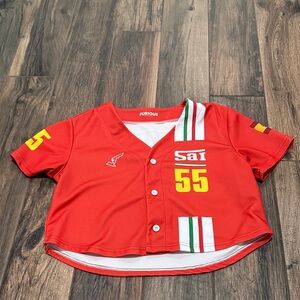 Carlos Sainz Ferrari F1 cropped jersey